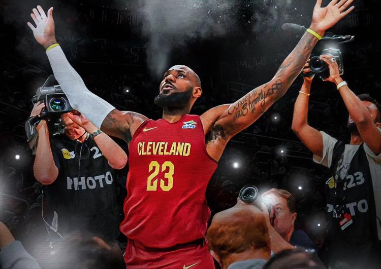 米切尔：登哥，我们是不是要提前准备挖湖人墙脚了？把老詹弄过来了。
哈登：那得你发