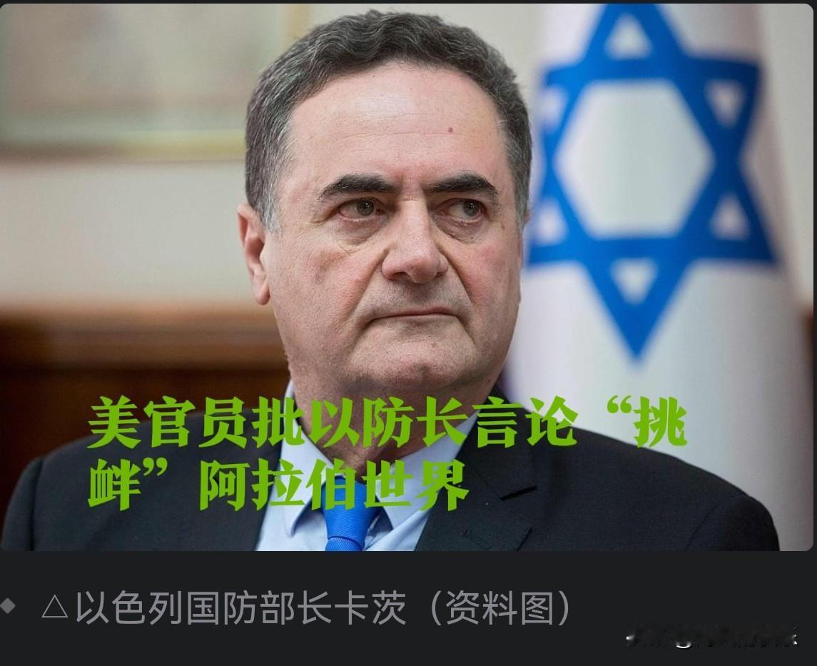 ‌美官员批以防长言论“挑衅”阿拉伯世界 损害加沙和平努力‌

   据外媒报道当