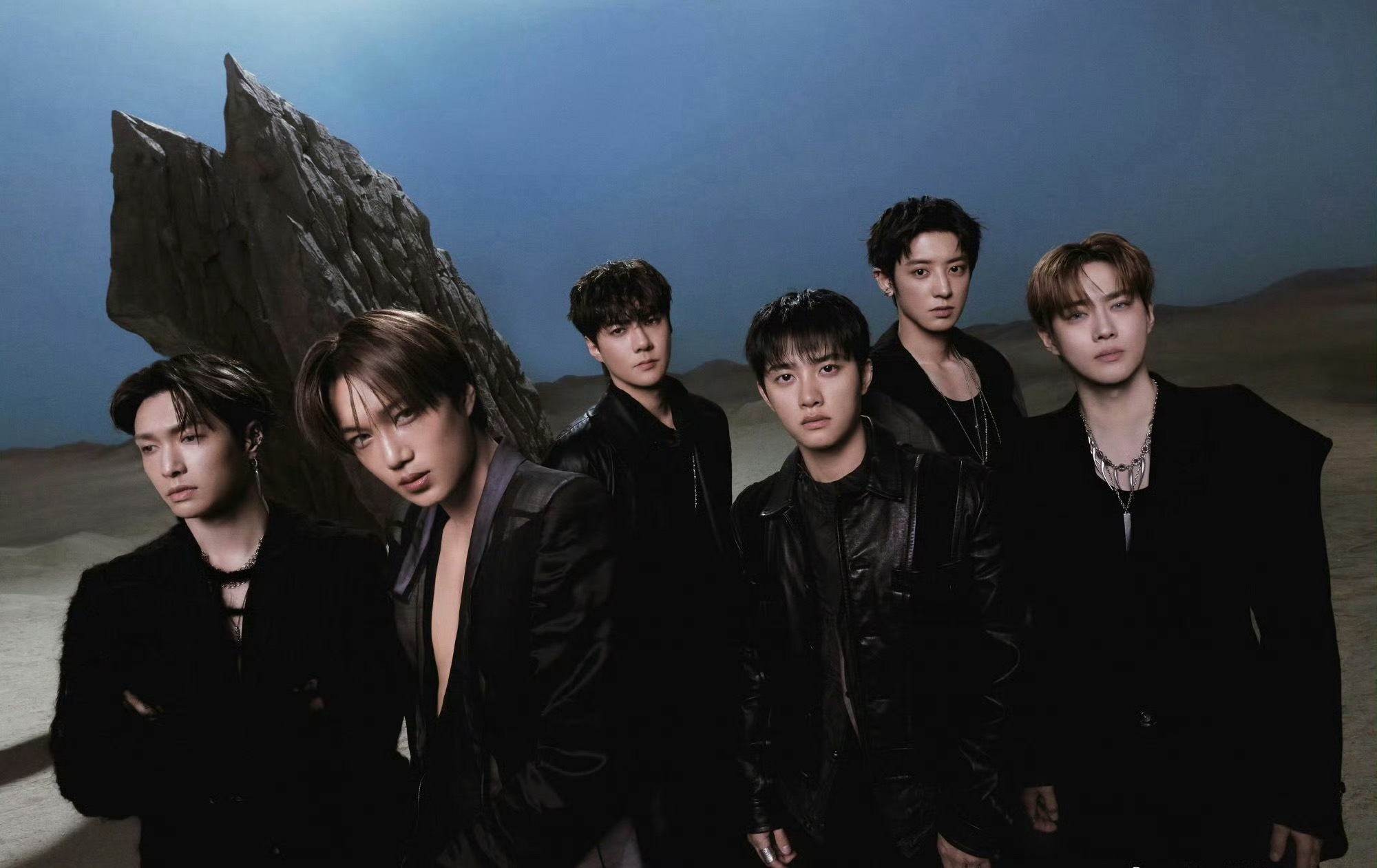 EXO新专团体预告照释出，法拉利就是法拉利，好权威的状态EXO团体预告照