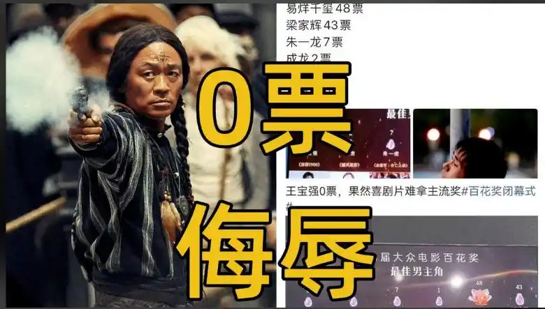 百花奖最佳男演员让人意外：王宝强0票 
