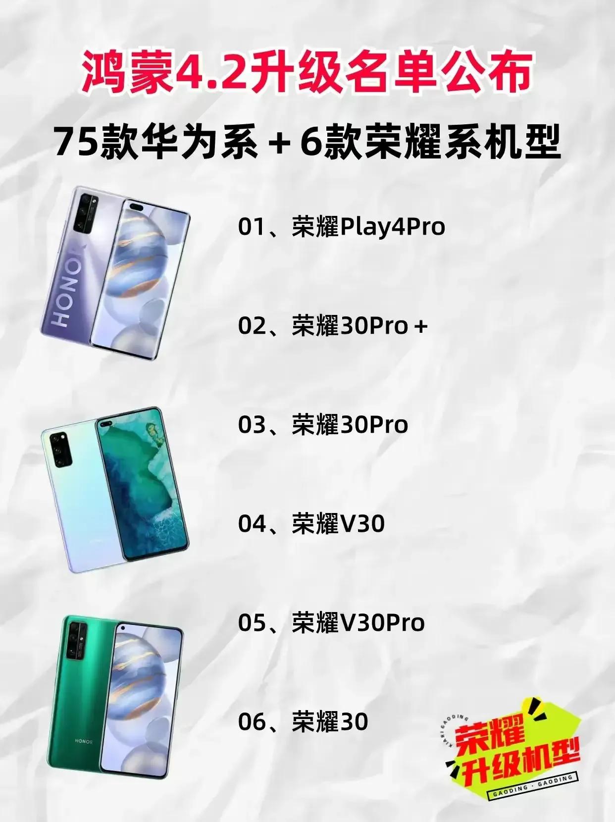 有没有正在用荣耀Play 4 Pro、荣耀30 Pro，
+、荣耀30 Pro、