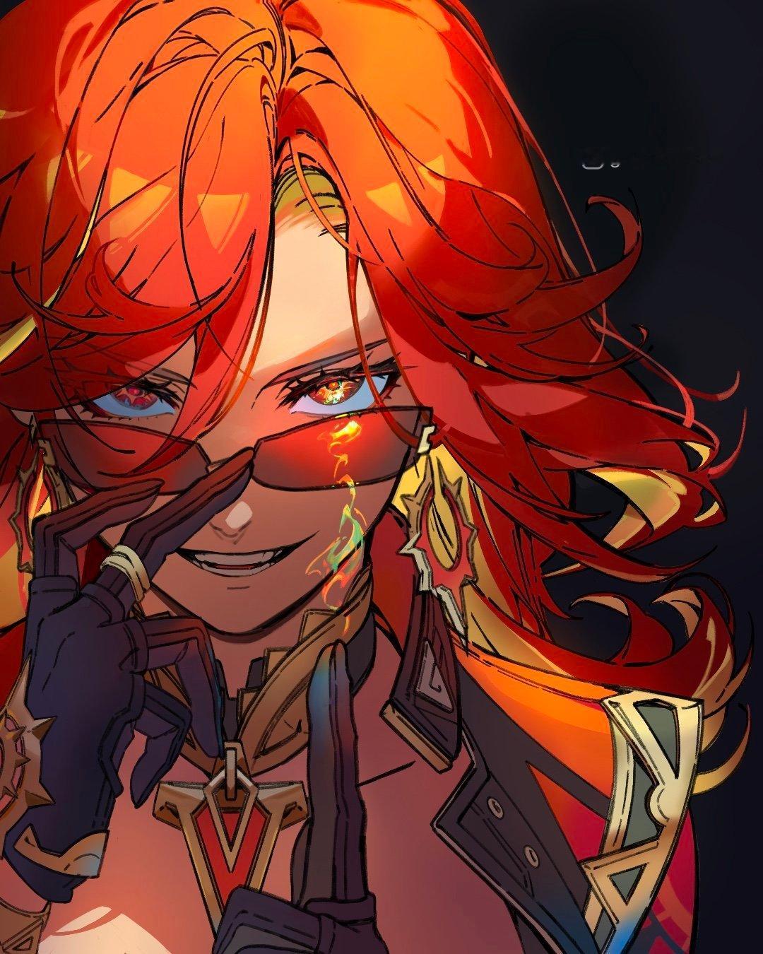 火神cr:画师 grandaloe#原神##原神5.0版本##超话创作官# ​​
