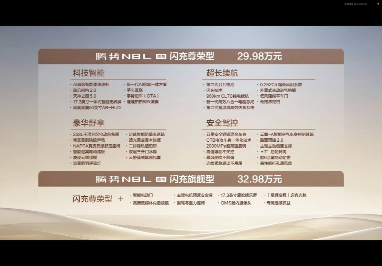 今晚的腾势N8L纯电版本的上市前30分钟一直在讲迪迪虾，没错就是比亚迪的AI超级