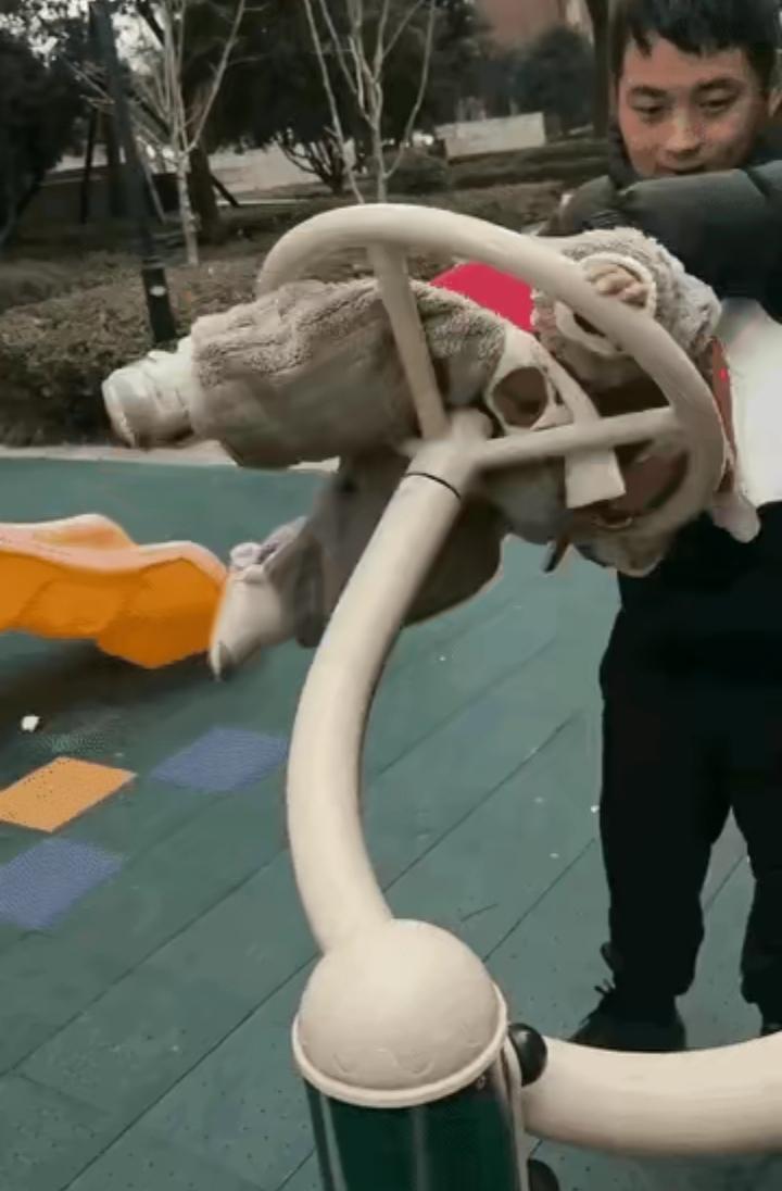 太缺德！看得人怒火中烧！
 
小区广场上，老奶奶带孙子玩耍，因临时去卫生间，就将