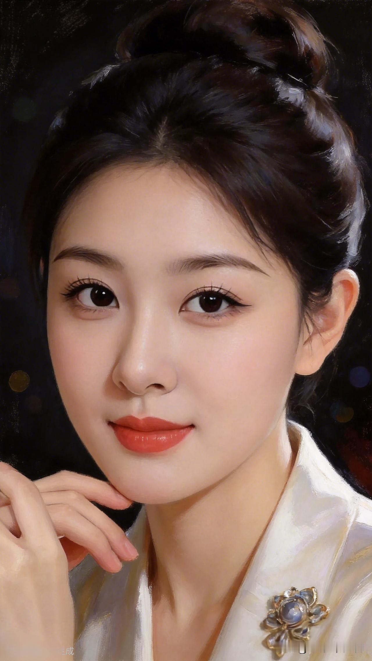 优雅气质，温婉动人，一抹红唇，尽显魅力。美人照怎么拍才好看