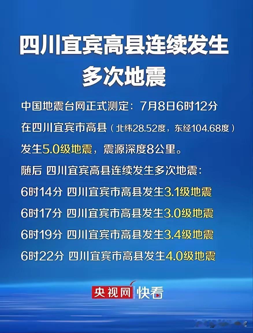 南北夹击！又是高温又是地震，四川盆地这是怎么了？前几天德阳连续地震是晚上，宜宾又