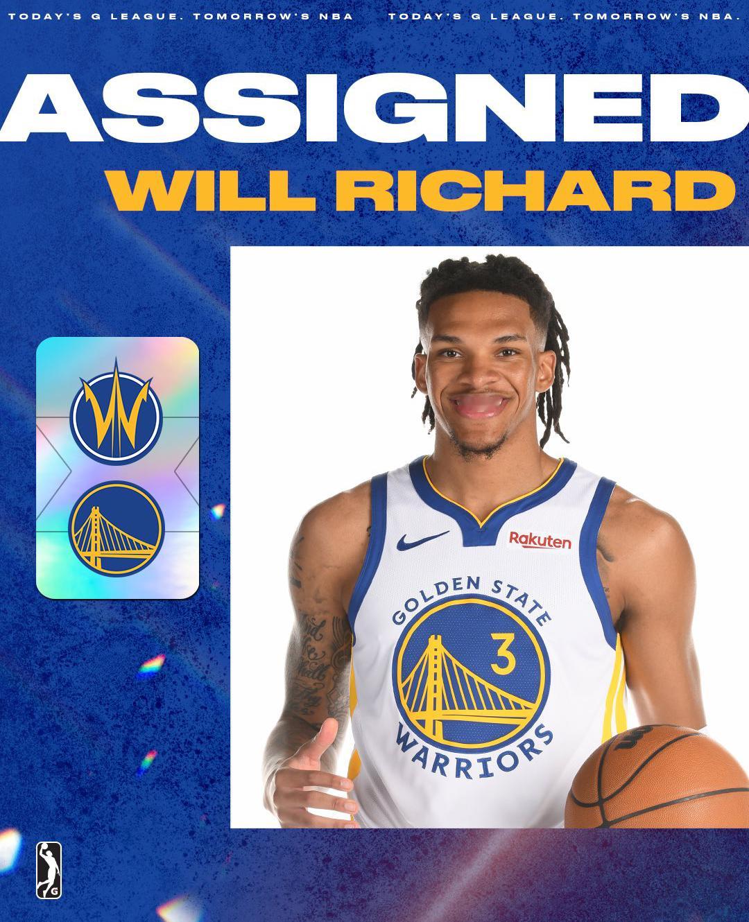 “小神龟”威尔·理查德被下放到勇士队发展联盟练级[加油]期待小伙子能有崭新的面貌