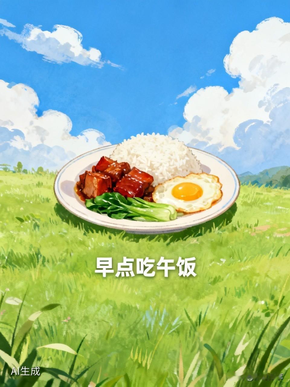 我今天有点不舒服，没吃早餐，到了十一点就饿了，还是早点吃中午饭吧