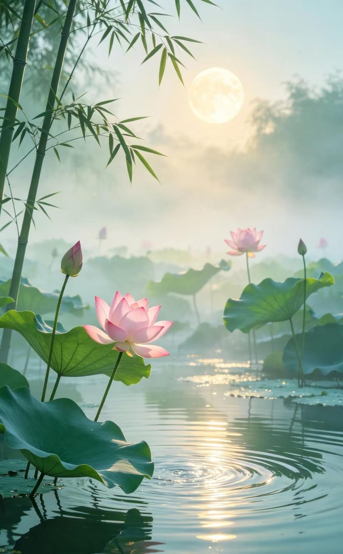 转身五月，别过一季春光，去赴一场夏约。落花徐徐春已去，抬眼深情夏浅来。

诗意流
