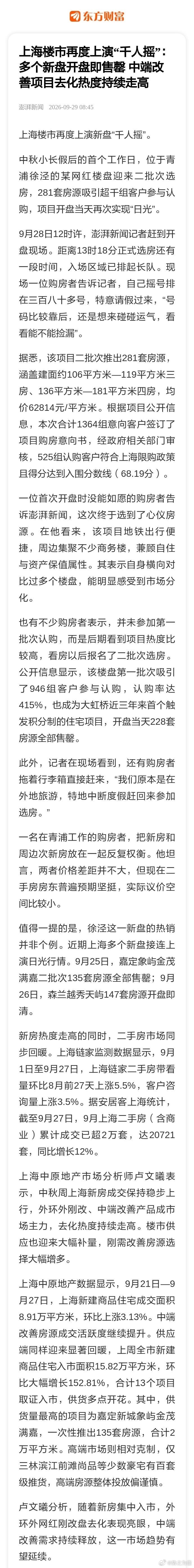 上海有钱人真多。 ​​​
