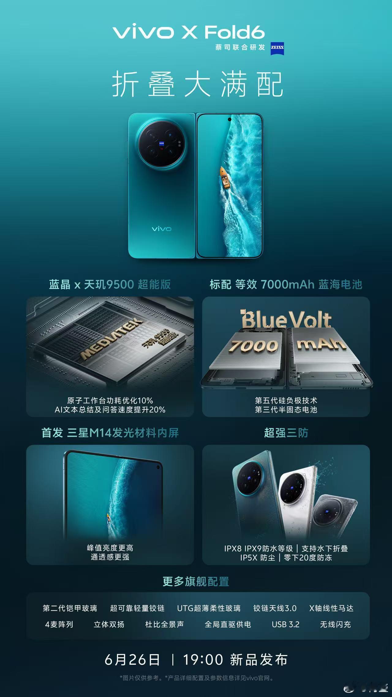 vivo X Fold6，大满配+小V单，一部，等于全部！展开AI工作台，合上全