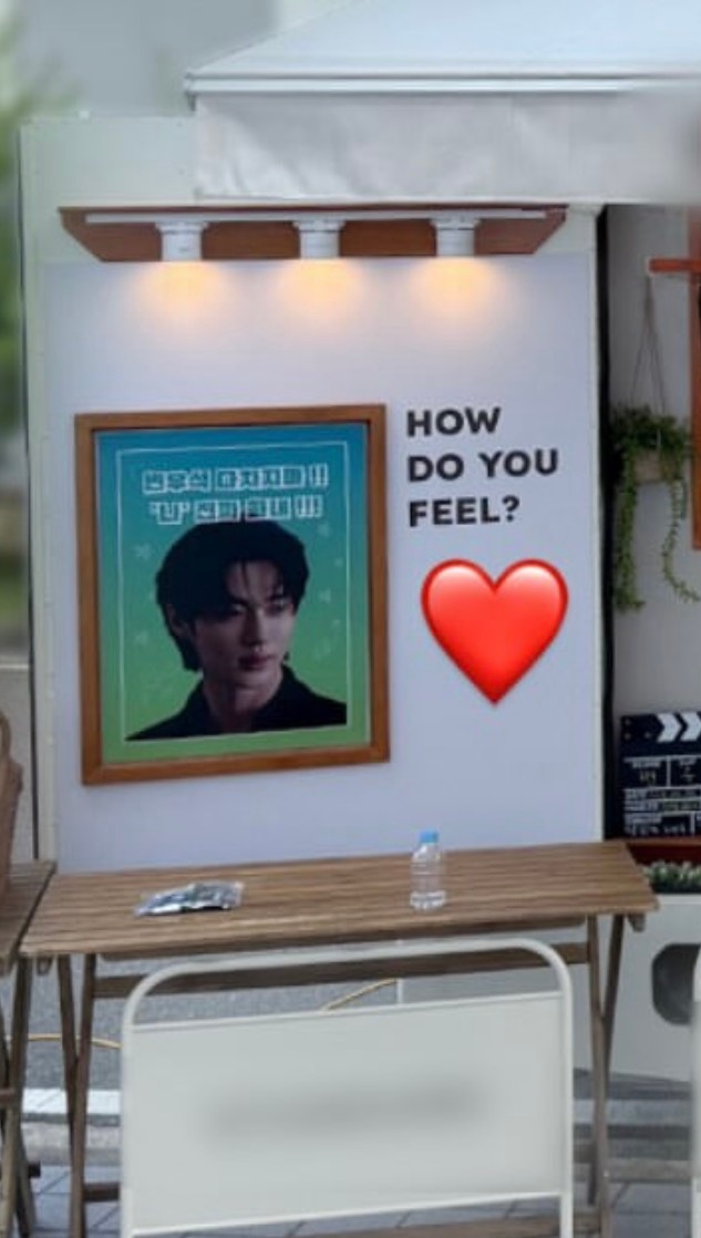 今天❤️的位置也是满满的巧思和心意🫠How do you feel？🩵：❤️