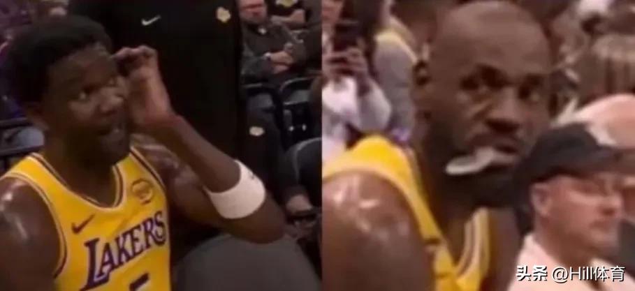 美媒晒出的那张湖人替补席照片，根本不是什么“激励”，而是赤裸裸的不满。艾顿在场上