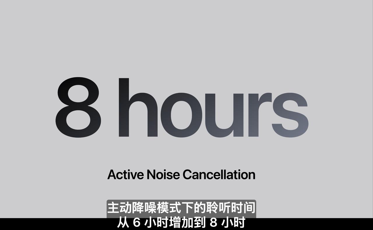 太强了，太强了。
AirPods Pro3主动降噪可以用8小时，通透直接10小时
