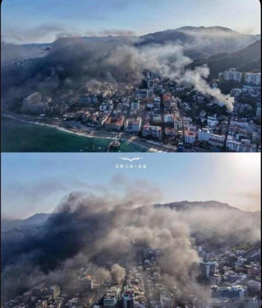 墨西哥部分地区车辆被烧毁，浓烟滚滚，此前哈利斯科新一代贩毒集团（CJNG）设置路