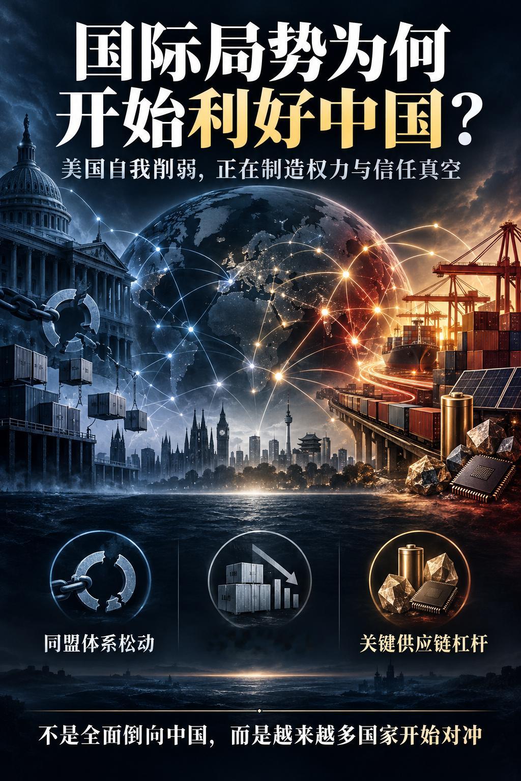 在政治层面，为何如今国际局势利好中国？Claude对此解答：当前不少国际观察者认