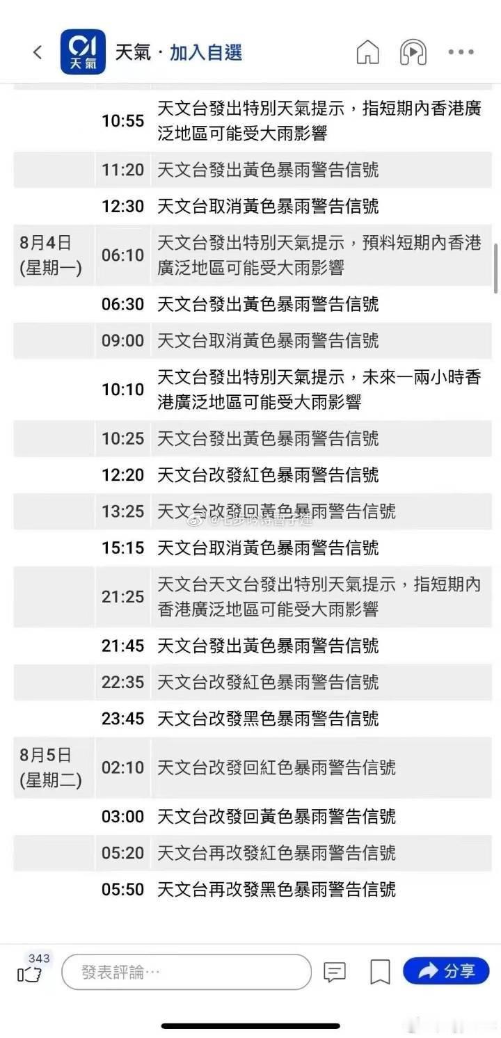 香港公司今天直接不上班了，天文台发出黑色暴雨警报……又可以在珠江新城大平层睡大觉