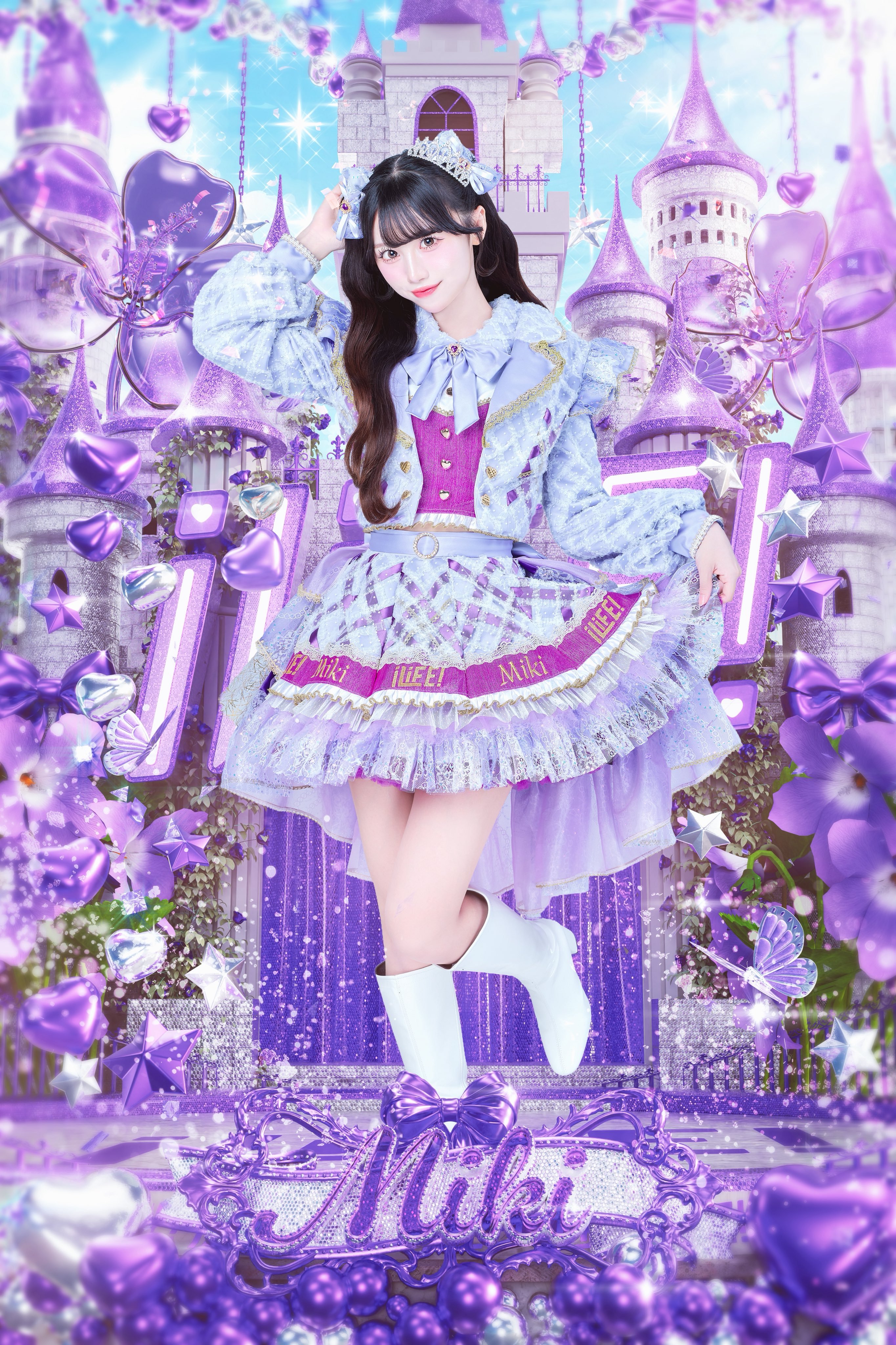 iLiFE! 魔法衣装新艺写公开 純嶺みき💜♥純嶺みき♡担当色 紫色♥隅からす