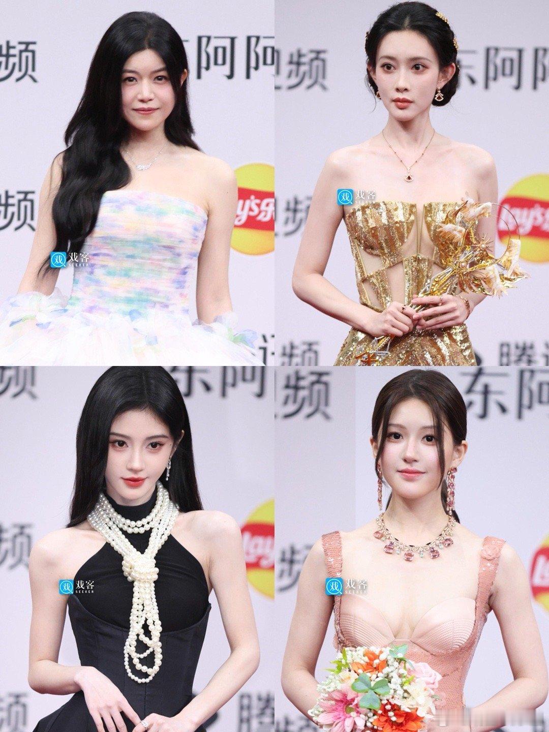 星光大赏女明星红毯造型大家的发型怎么都这么随意 