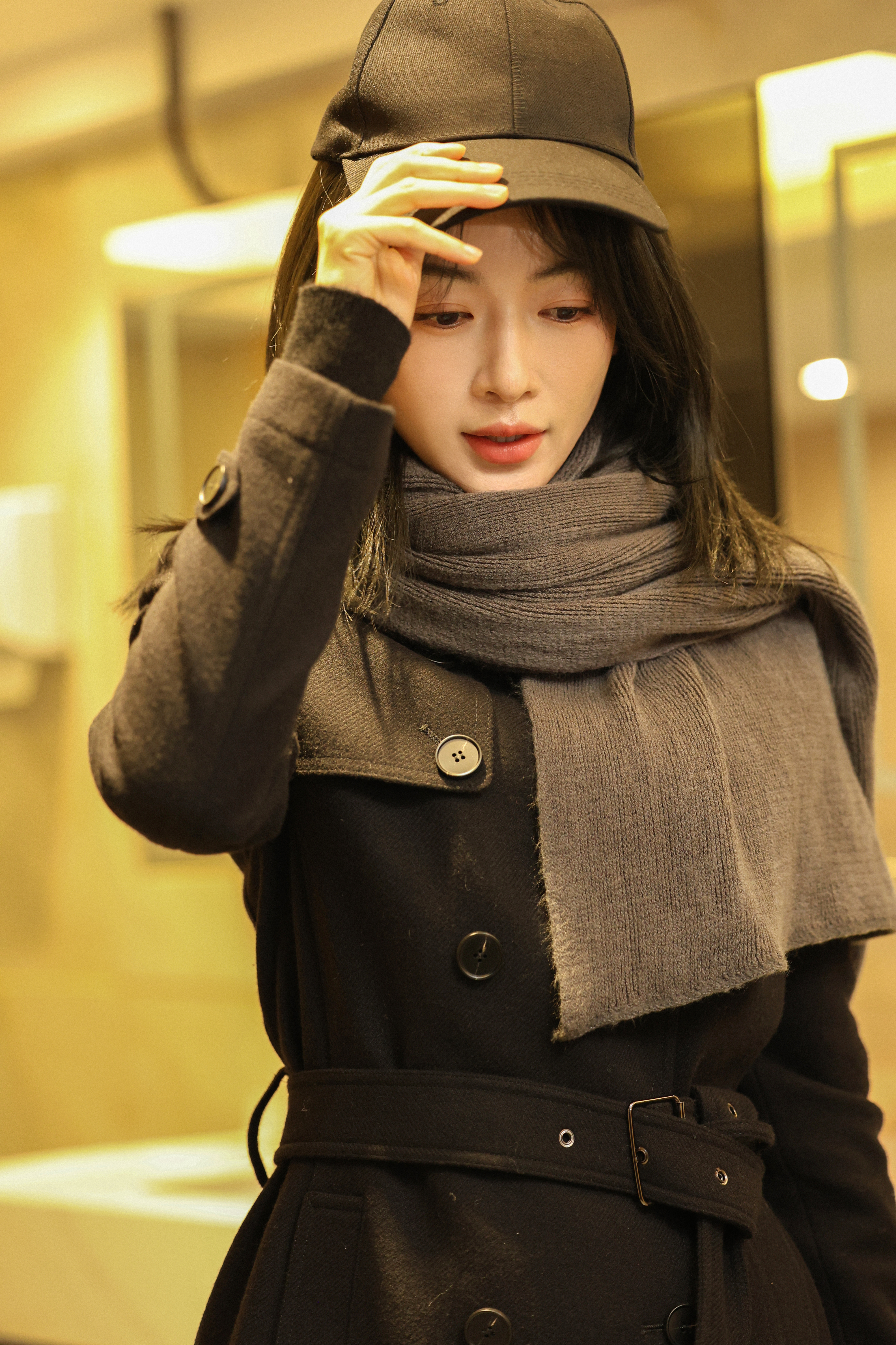 吴谨言特工姐吴谨言重生之门源起allblack冷脸萌造型，特工姐俺爱你！期待饰演