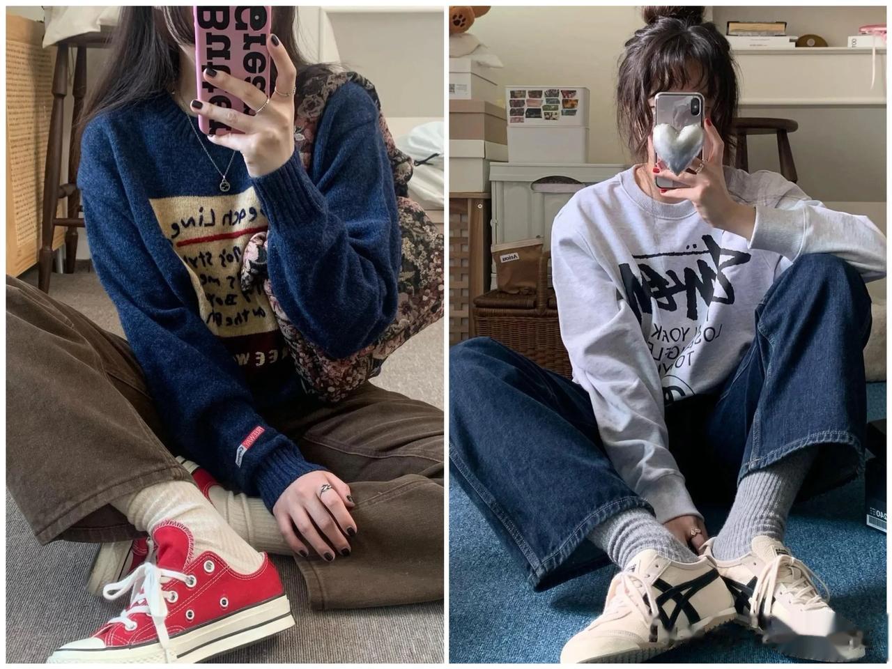 超日常的秋冬穿搭，可以很少女，也可以很休息。
#Fashion潮搭# #穿搭# 
