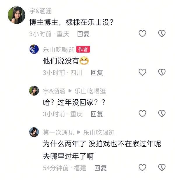 王鹤棣不在乐山那去哪了 