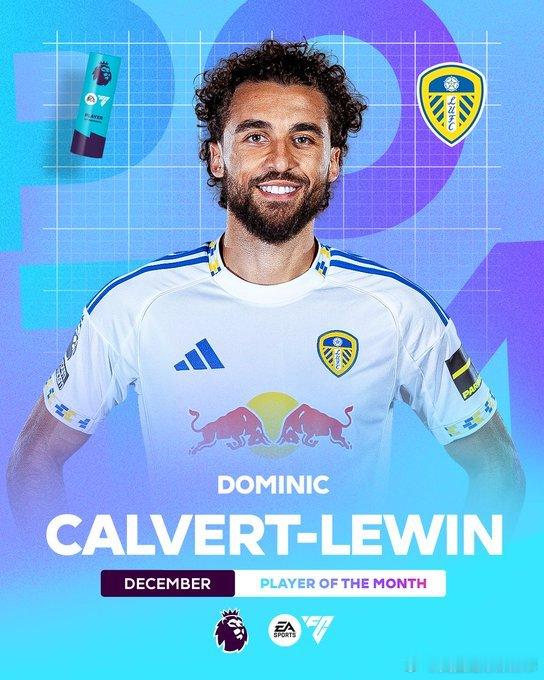 官方：利兹联前锋勒温当选12月最佳球员！👏勒温12月出战5场英超比赛，打进6球