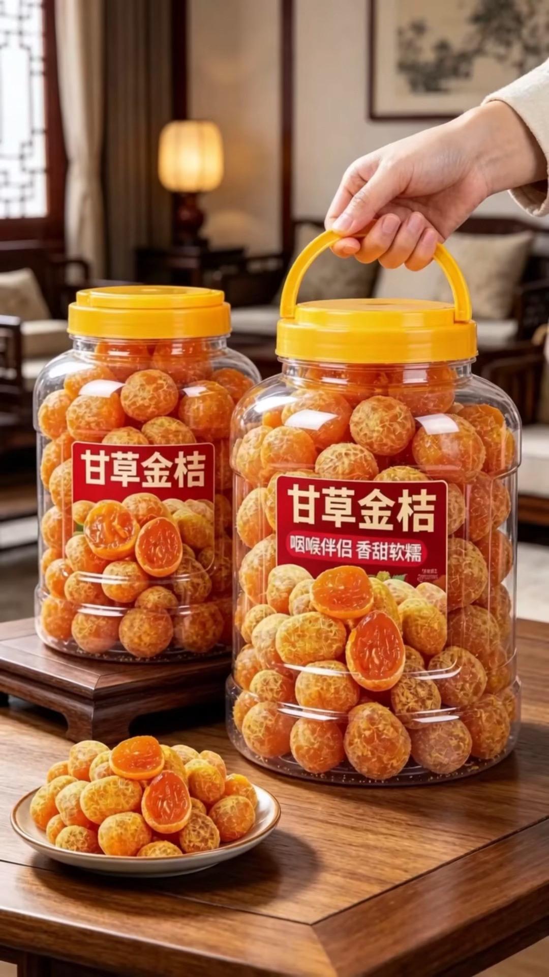 甘草金桔 蜜饯果脯 酸甜开胃小食 软糯香甜果干 休闲零食推荐