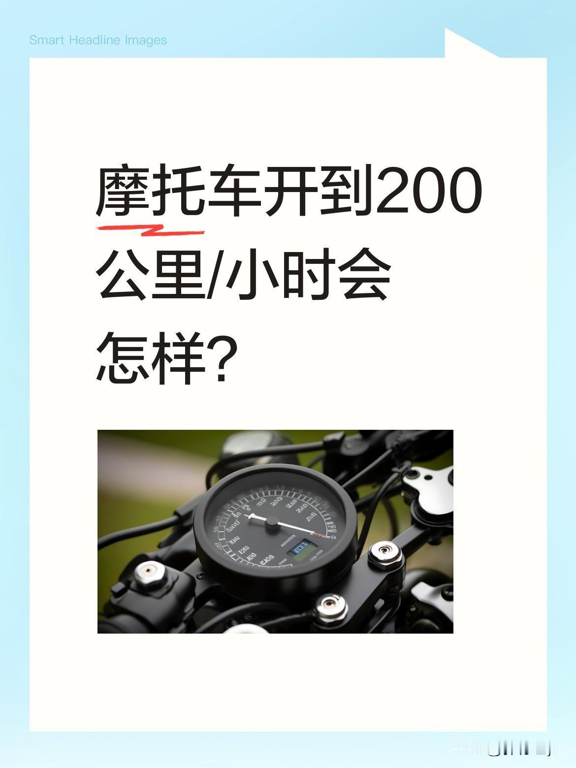 摩托车开到200公里/小时会怎样？
近日有视频展示了危险驾驶的警示画面。这种时速
