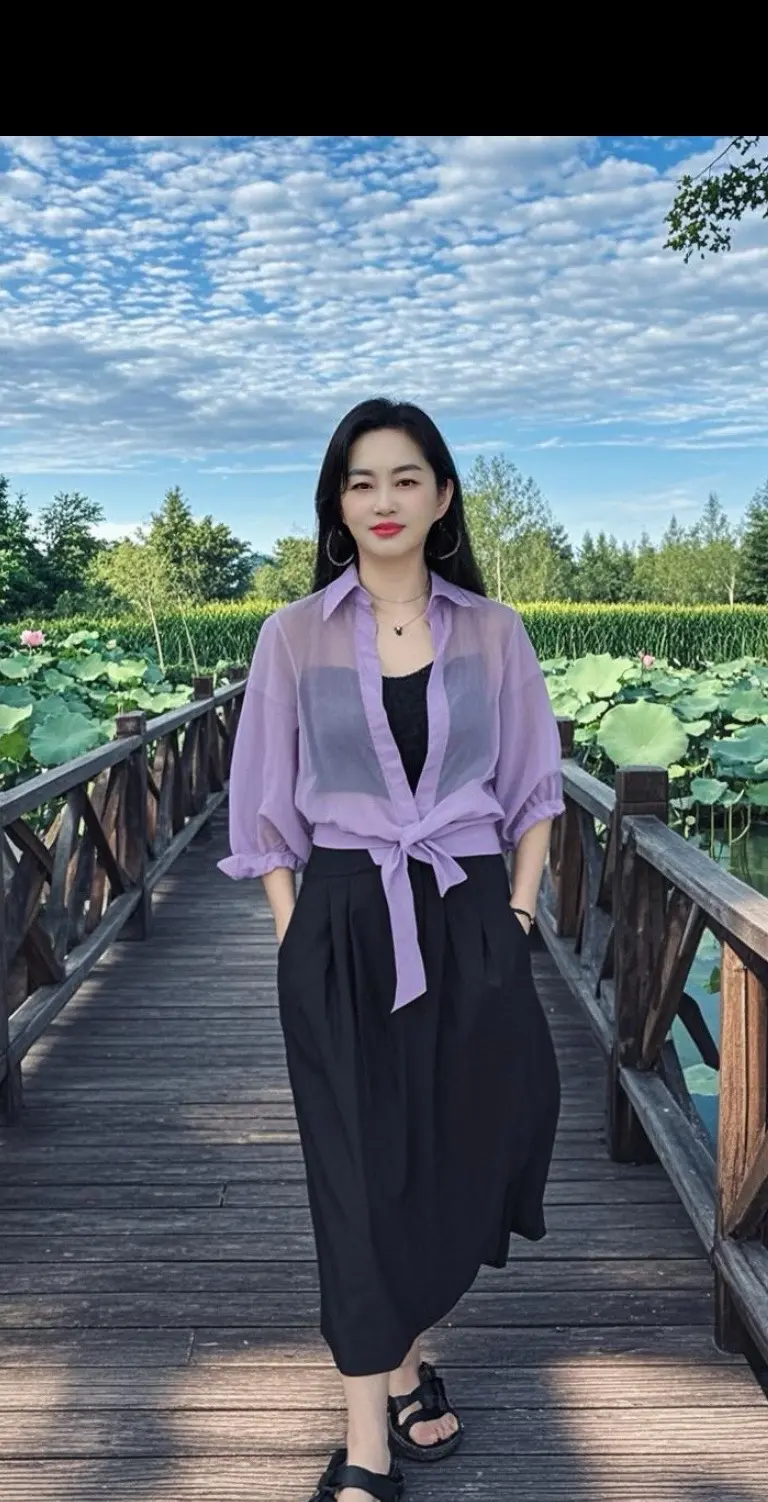 桥畔清逸  穿搭  高级感穿搭