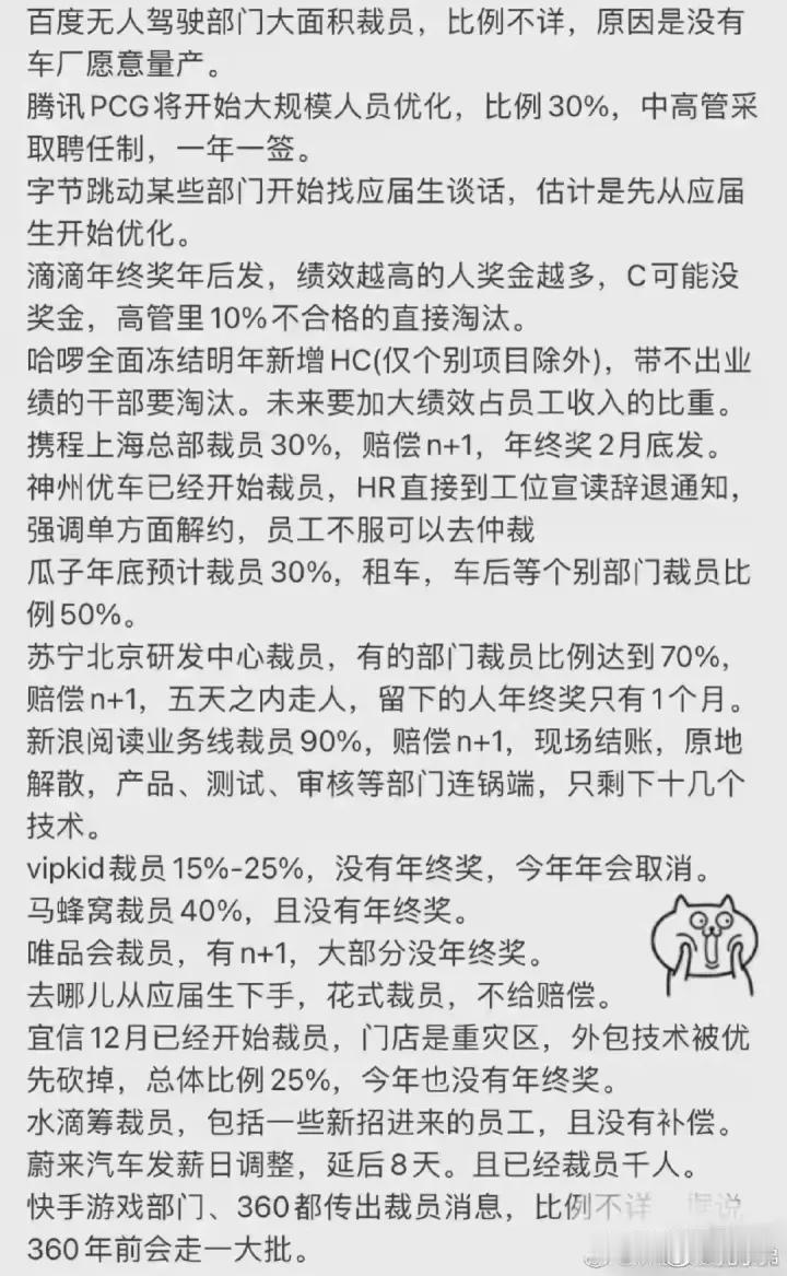 互联网是否会紧跟房地产步入行业寒冬？
最近，互联网厂商裁员的消息遍布各大媒体网络