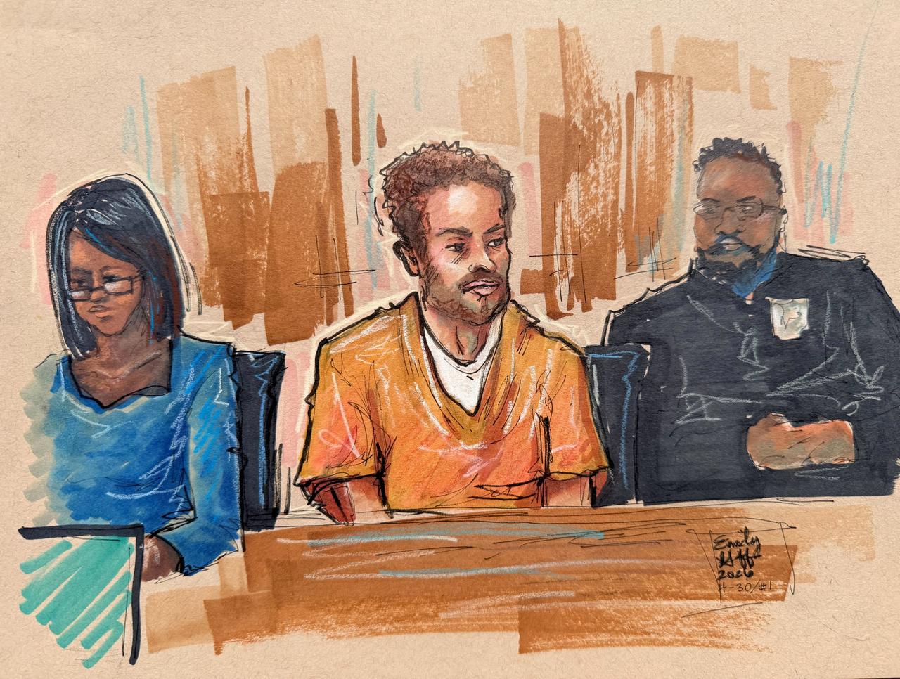 【白宫记者协会晚宴枪击案嫌疑人拒不认罪，其在听证会上没有发言】

被控持枪闯入白