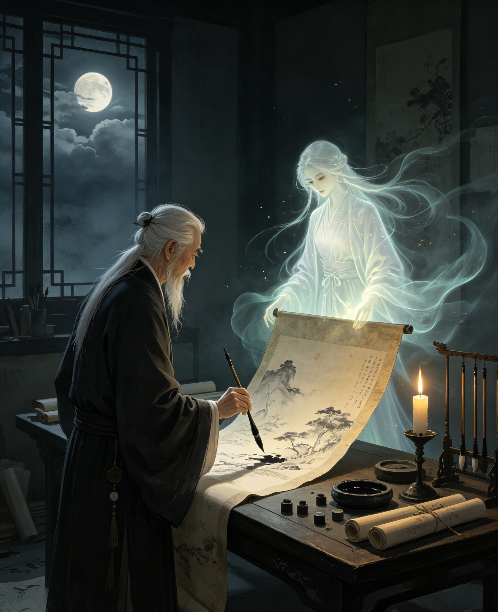 微小说大赛迷你短篇 作品《画魂》老画师柳砚舟，一辈子只画美人。可他笔下的美人，从
