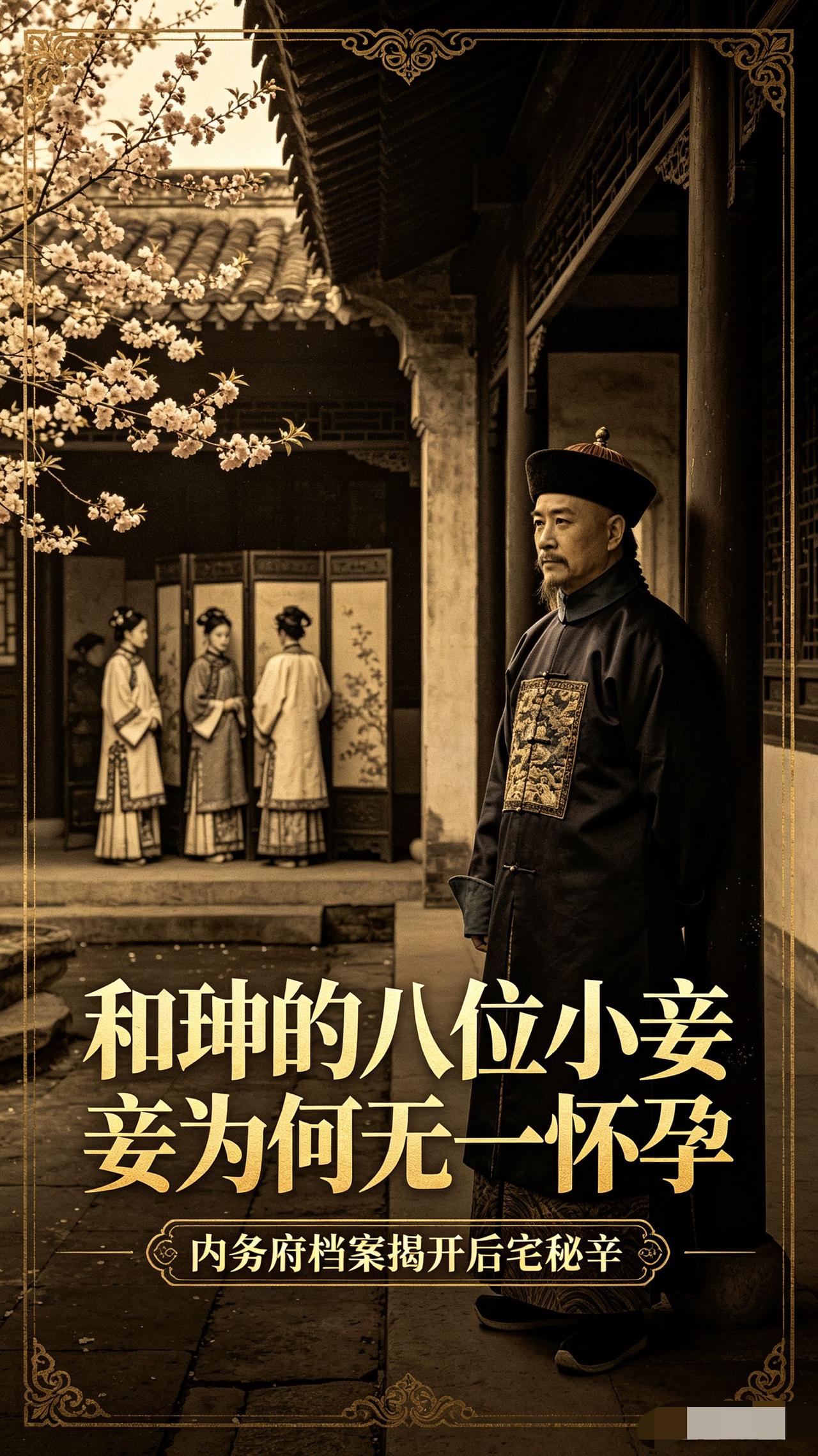 和珅8位美妾夜夜相伴，却无一人怀孕！内务府档案揭开残酷真相

乾隆五十四年的秋天