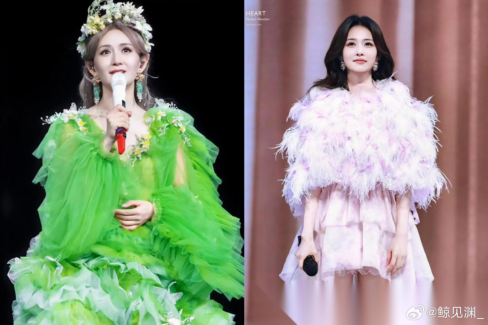 同样是非歌手艺人登台开唱， 谢娜的全国巡演与白鹿十周年音乐会， 却是两种截然不同