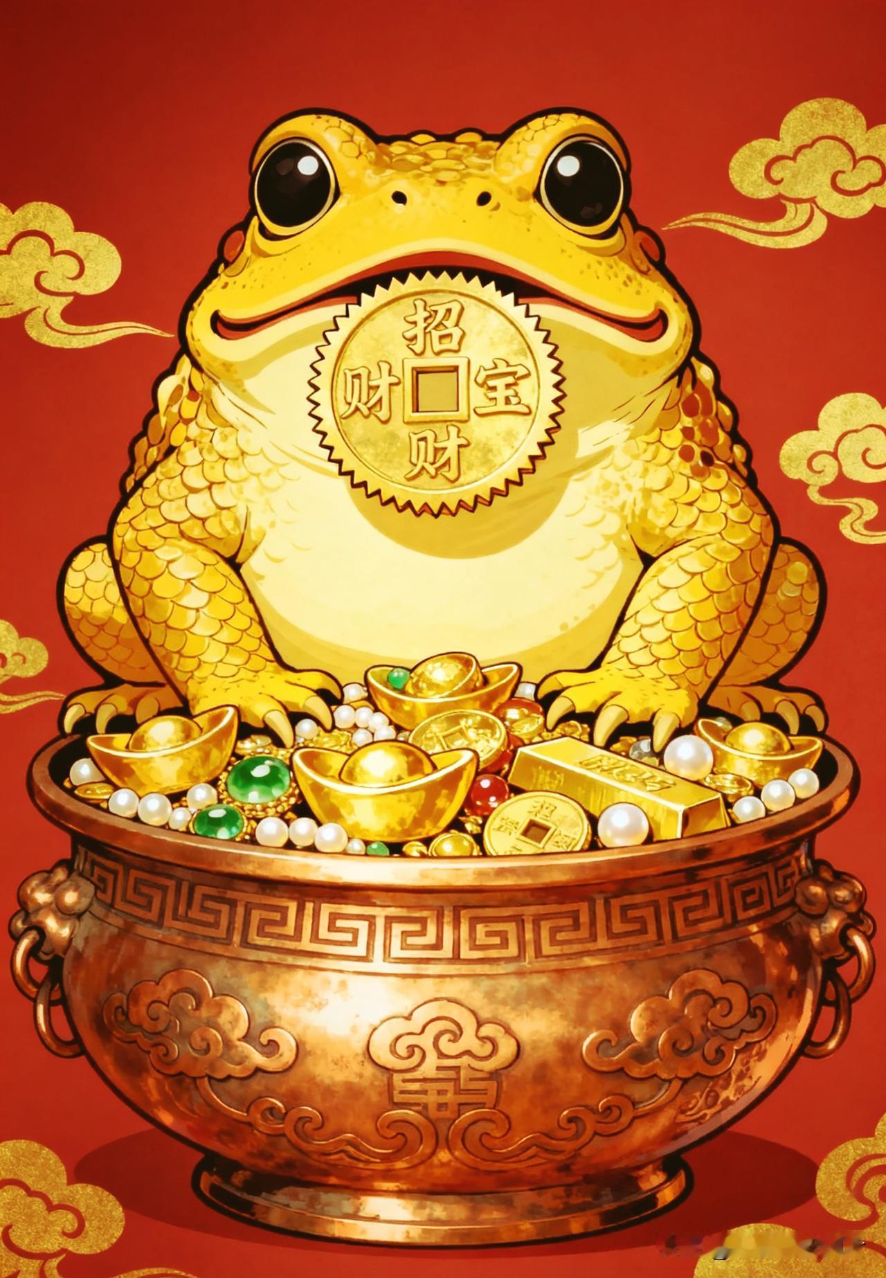 招财金蟾，日进斗金。