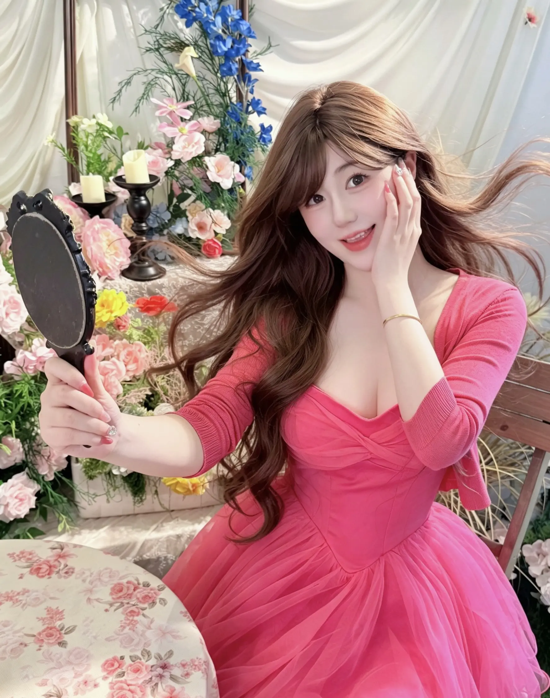 我是真的 淡淡的。