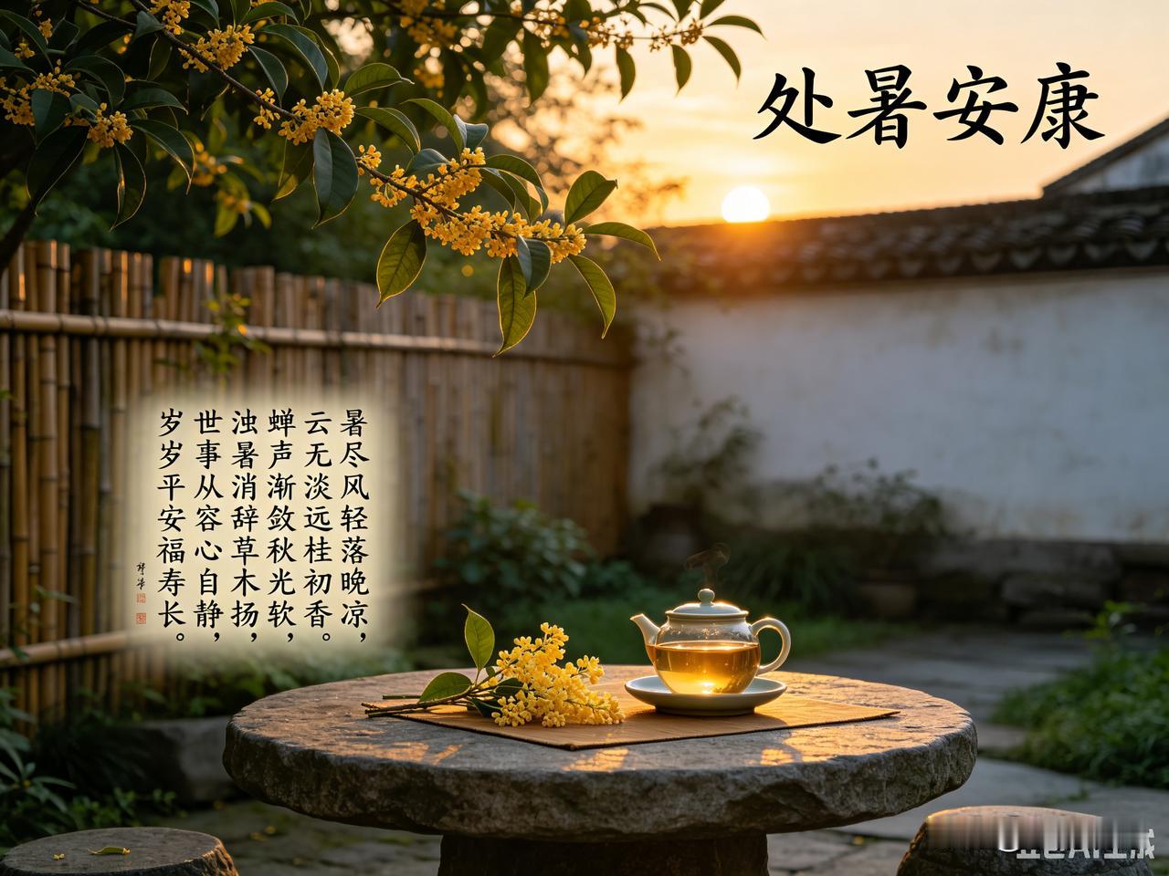 头条创作训练营 刷到这首《处暑安康》的时候，整个人瞬间从燥热的余温里沉了下来。