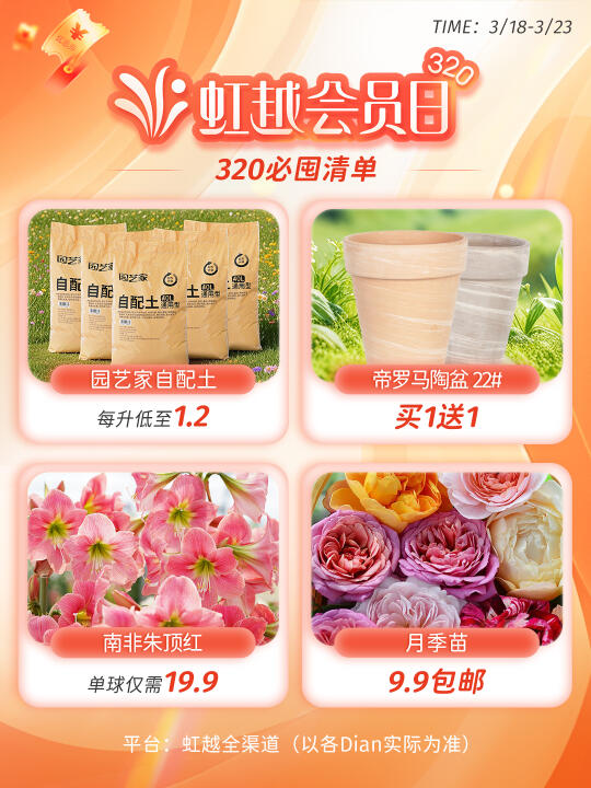 320虹越会员日必囤指南