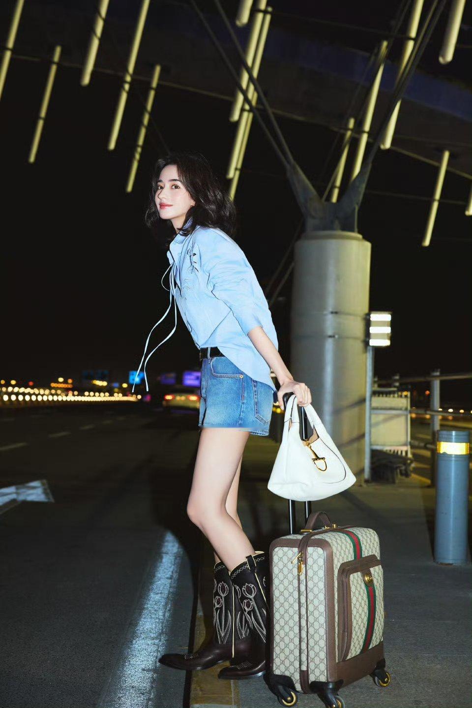 李宛妲牛仔大长腿李宛妲