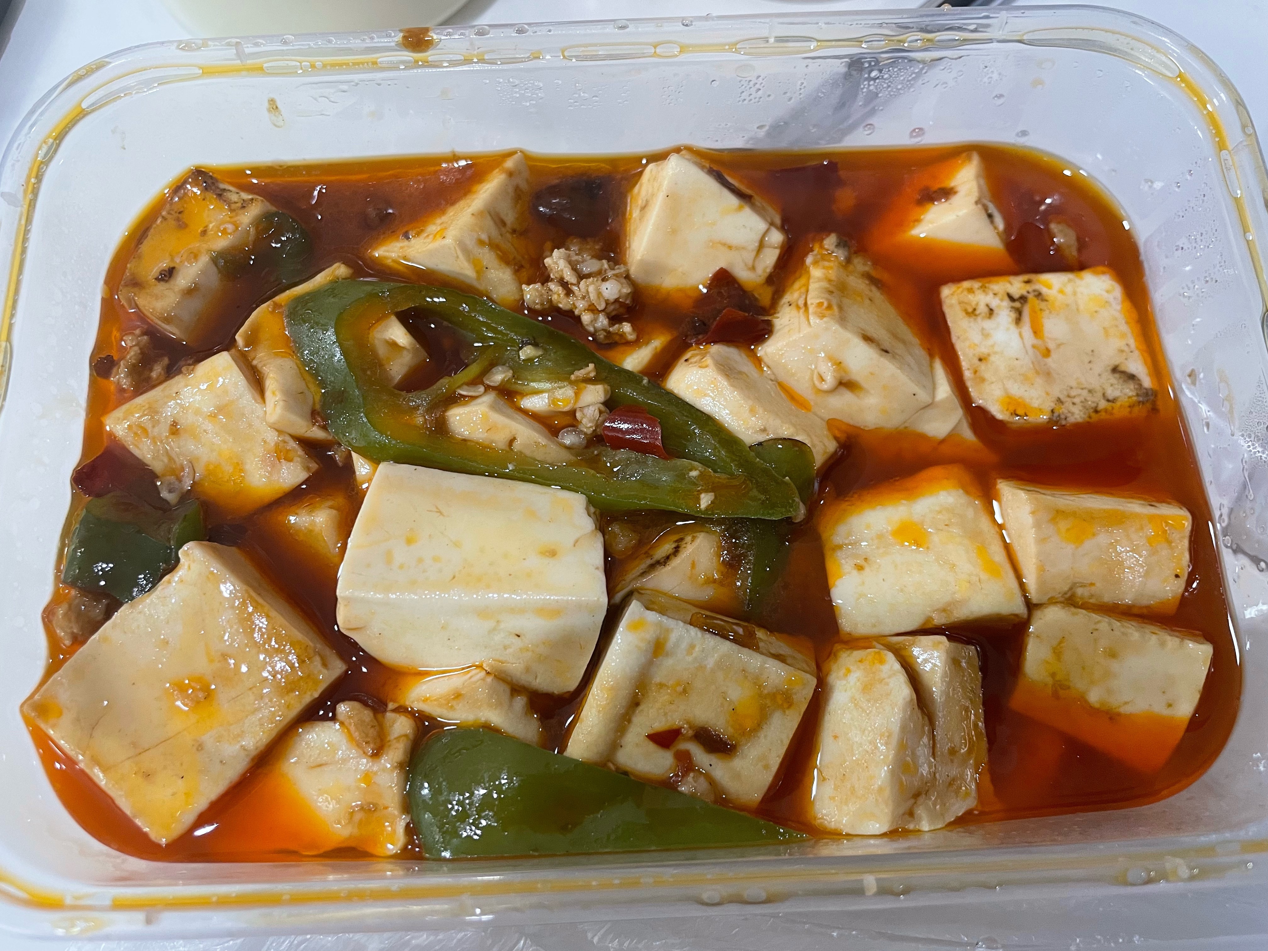 肉末豆腐果然只有一点点肉