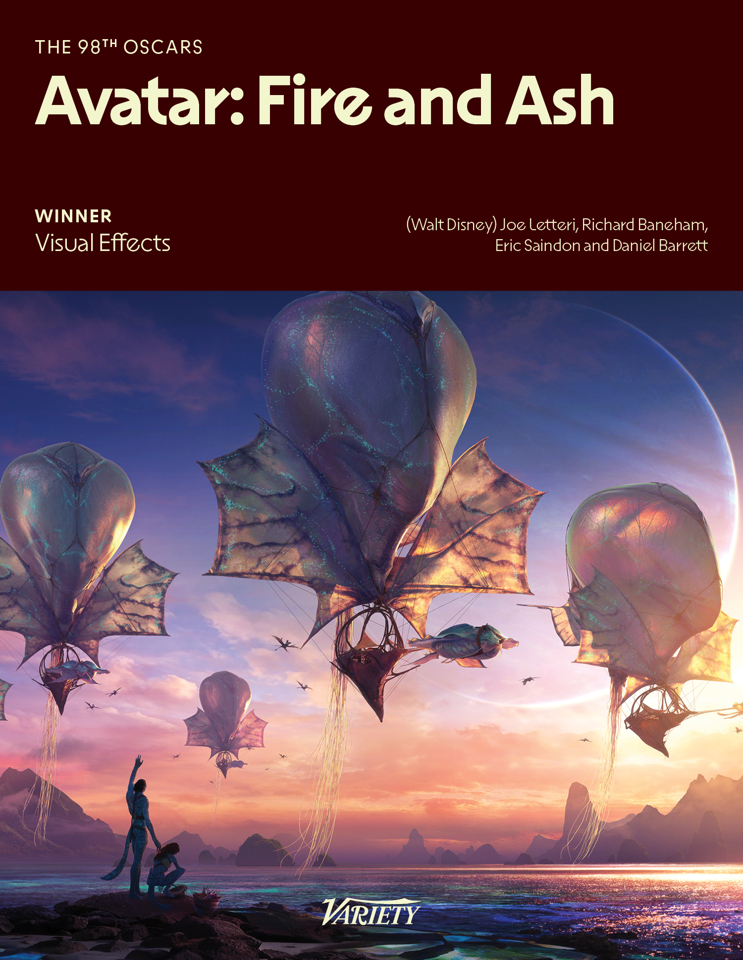 毫无悬念！恭喜《阿凡达3》获得第98届奥斯卡最佳视觉效果！2026奥斯卡获奖名单