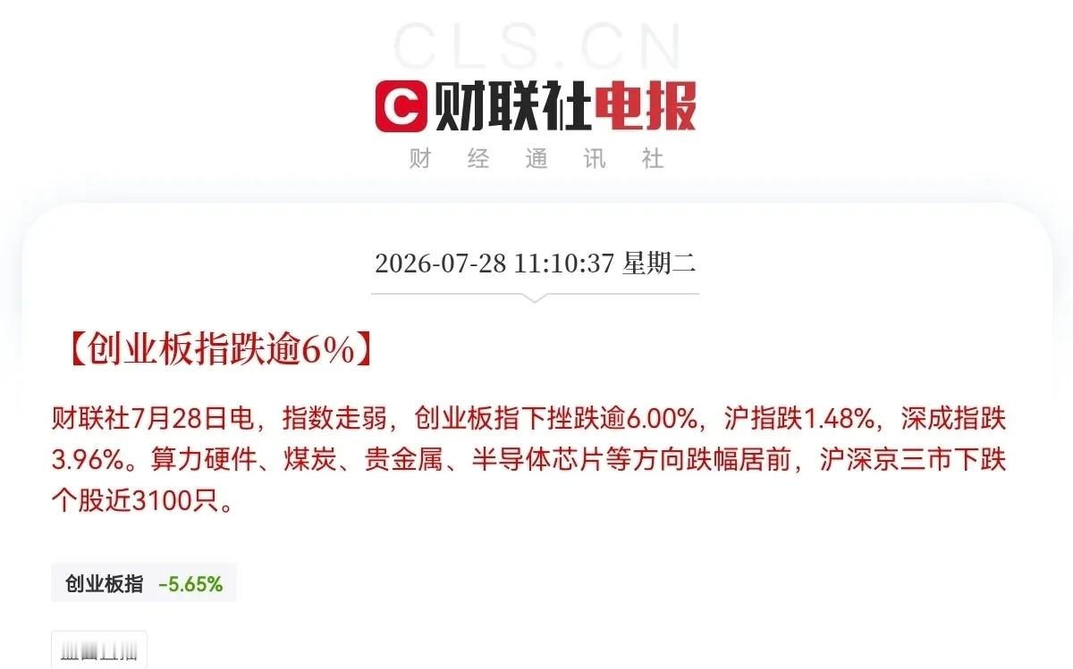 满仓的后悔拍大腿哭都没用了大跳水！大跳水！麻了！麻了！亏麻了！出来混，迟早还是要