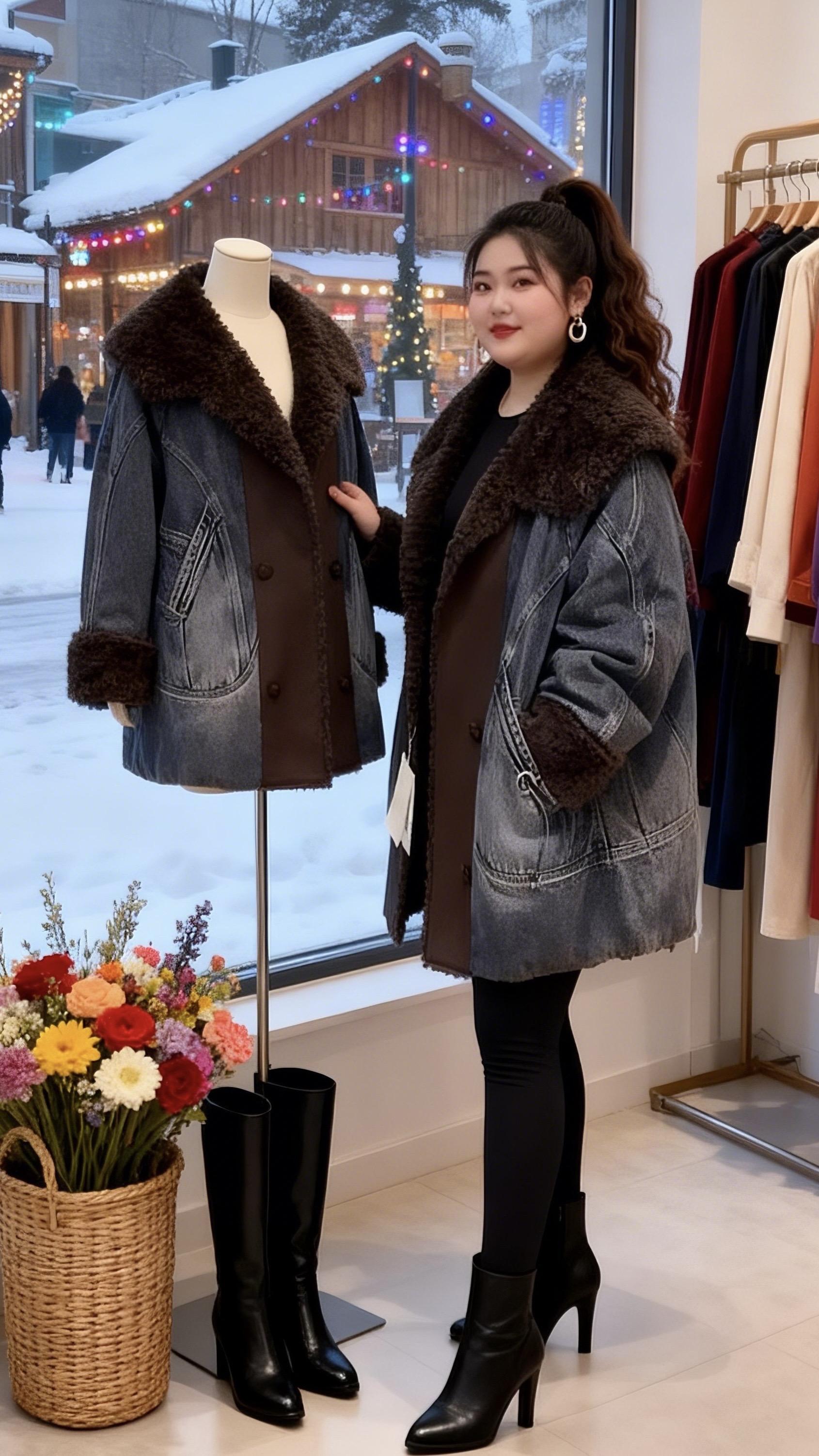 大码女装 这个冬天温度风度我都要 双12冬日氛围感穿搭大赏 给穿搭点颜...