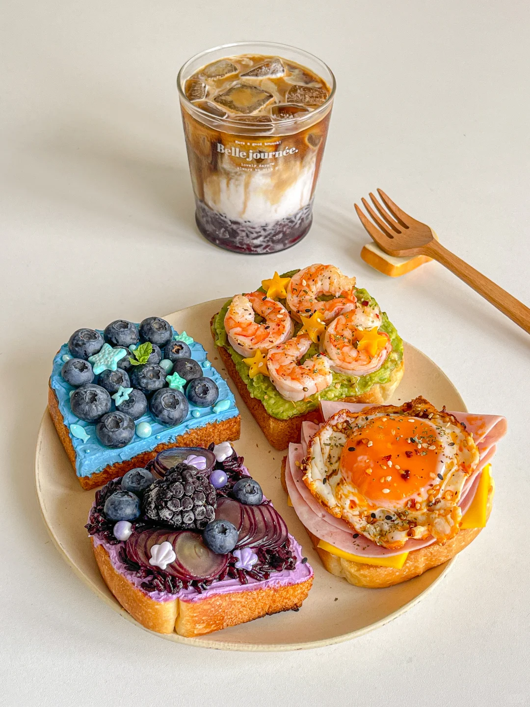 元气brunch🥪吐司三明治🍞紫米酒酿拿铁☕️