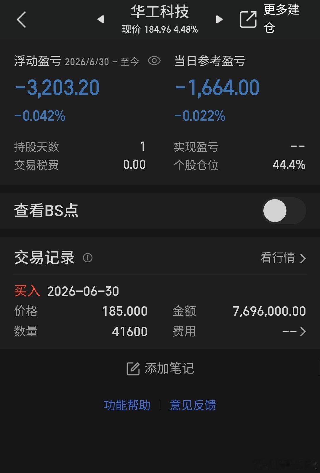 个人新开仓华工科技，有点伤心最近点赞不给力，如果这条帖子点赞没过500评论没过3