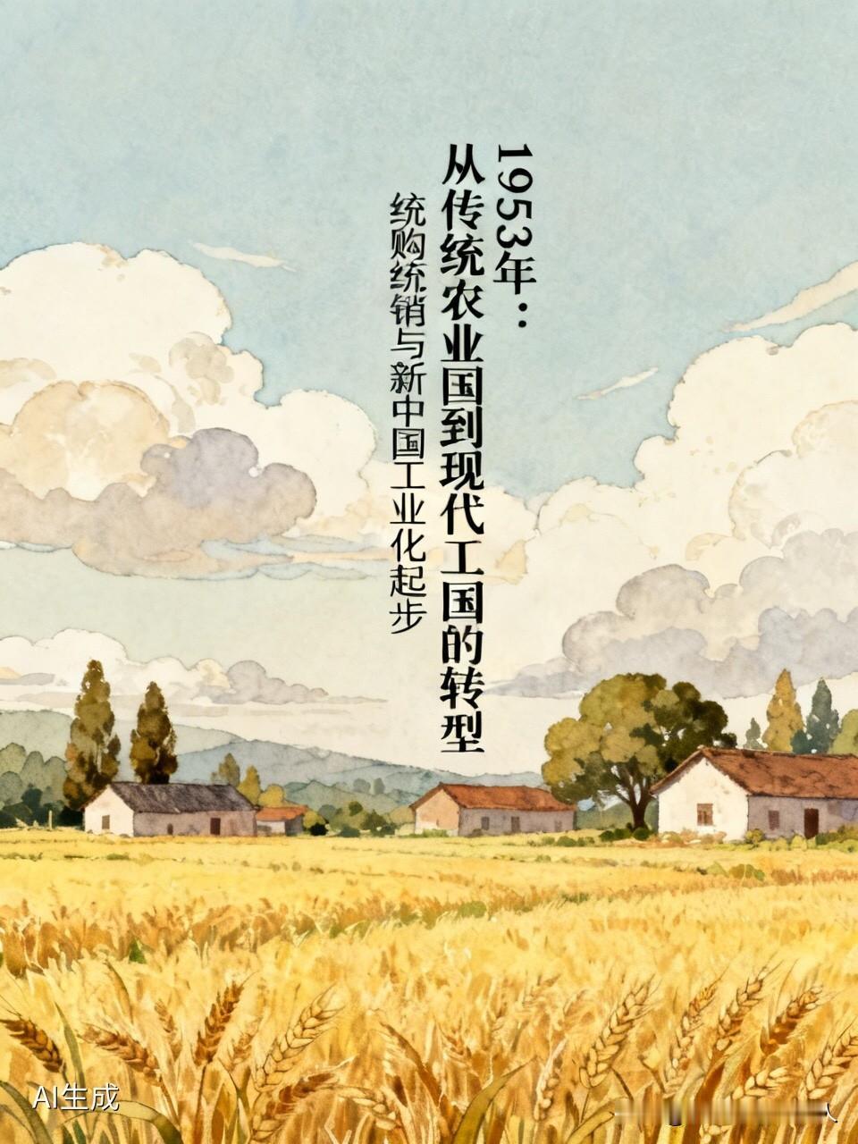 当年为何推行统购统销？读懂新中国工业化的起步之路

1953年，新中国正式开启从