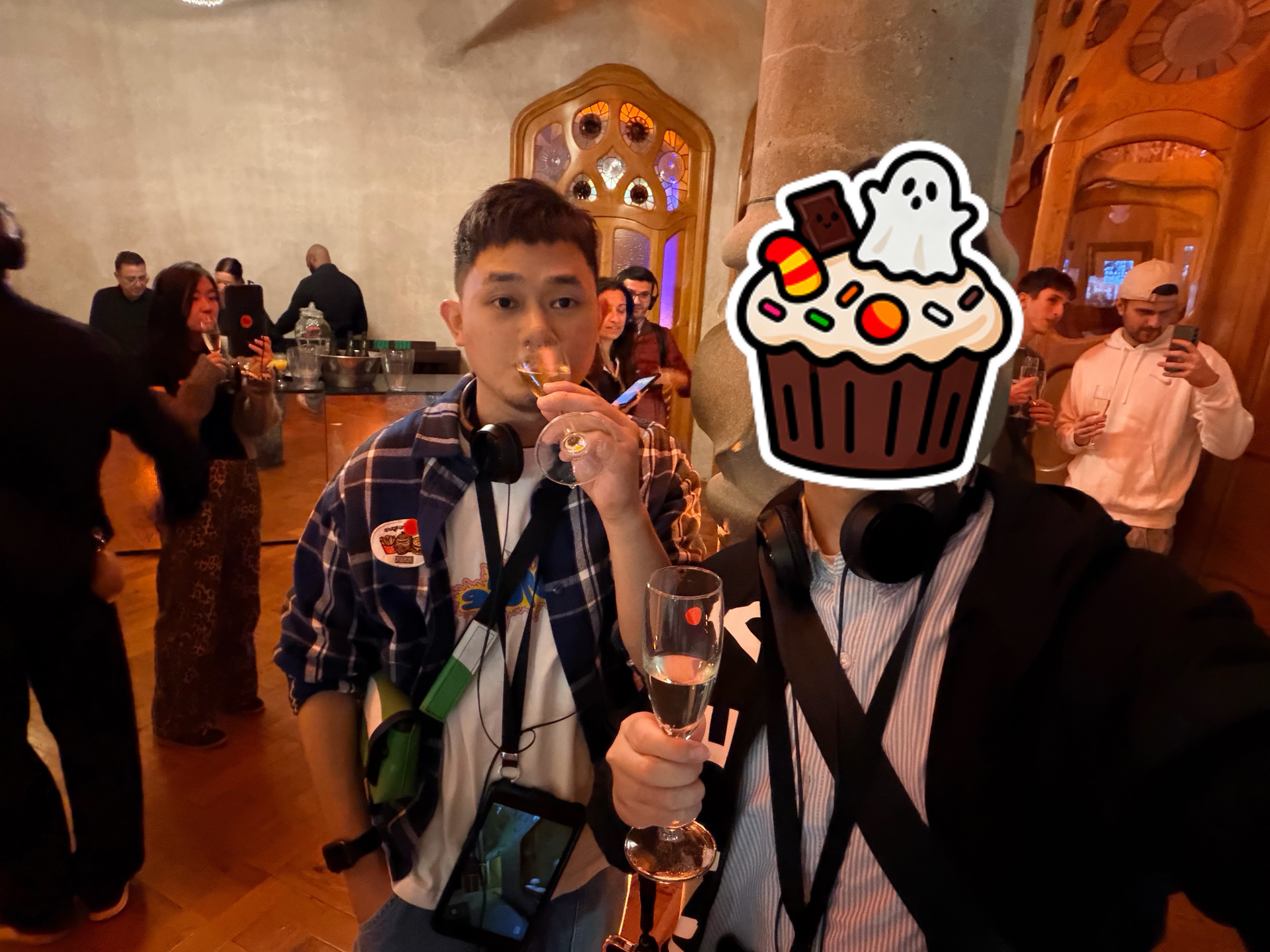 今日行程：晚上假装留子到巴特罗的家喝酒（假喝🥂  ​​​