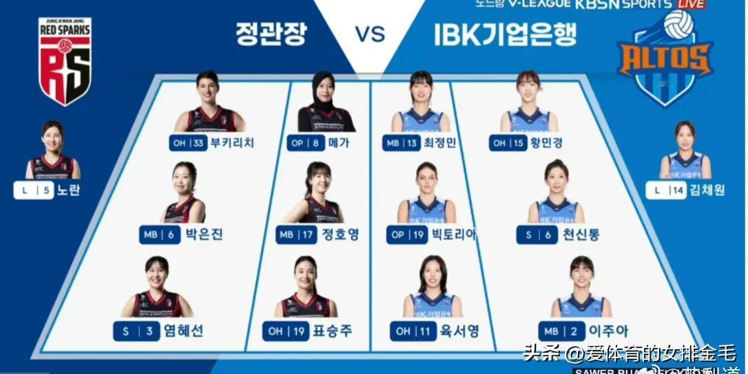 正官庄2-3（13-25/25-23/25-18/22-25/10-15）IBK