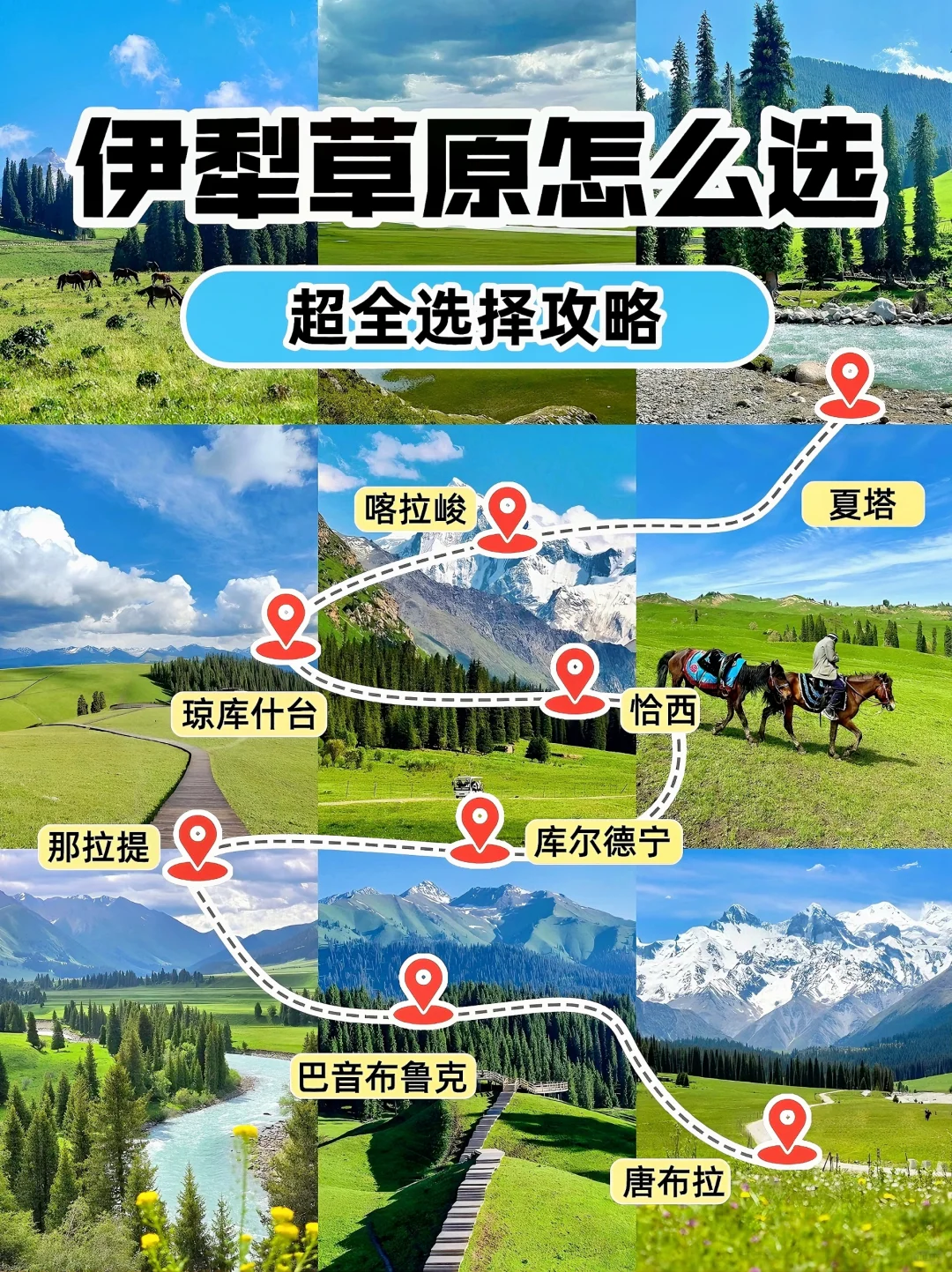 刚从新疆回听我说❗伊犁草原怎么选❓快收藏
